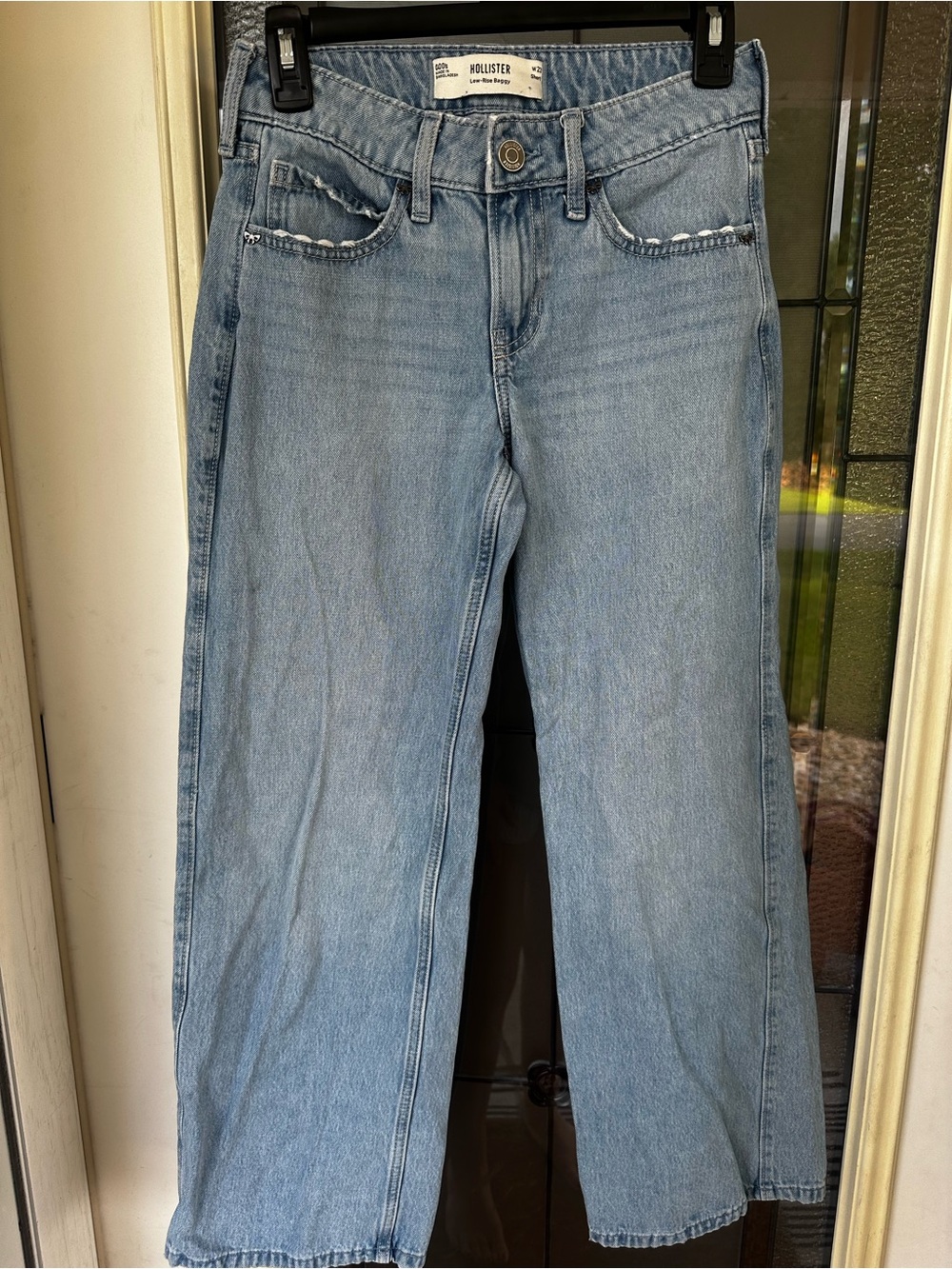 Hollister Girls Light Blue Relaxed Straight Jeans